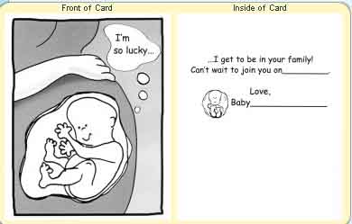 Pregnancy21 Idea por una cultura por la vida: Postales que anuncian la llegada de un nuevo hijo