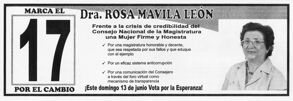 Rosa Mavila Leon1 1024x352 Acuérdense por quién no votar