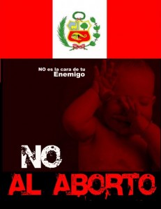 no al aborto 231x300 Encuesta señala rechazo aplastante al aborto en el Perú