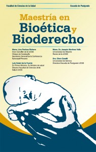 maestriabioeticaderecho afiche 189x300 UCSS lanza nueva Maestría de Bioética y Bioderecho