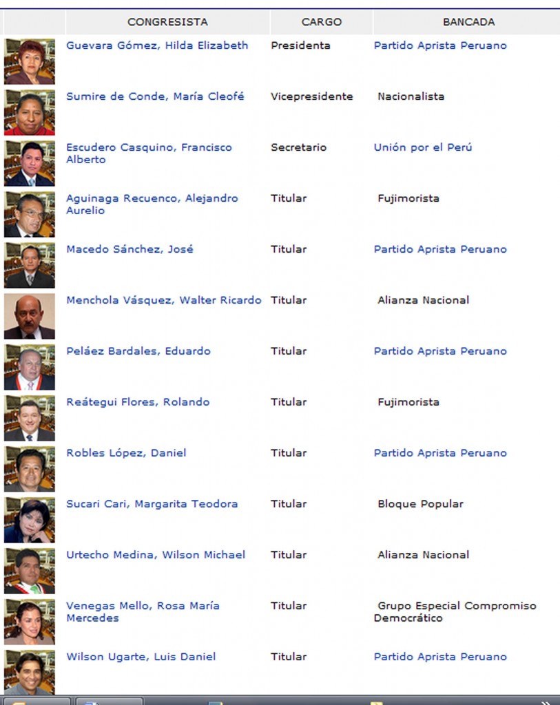 Comisión de Salud3 813x1024 La arremetida del aborto en el Congreso Peruano (I parte)