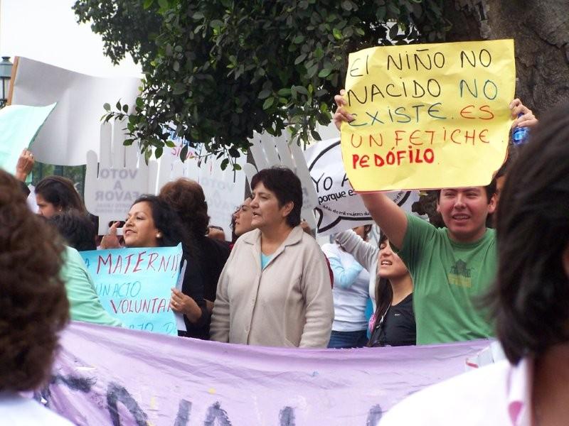 100 7199 Plantón del Congreso: Dos estilos de protestar, la vida frente a la muerte.